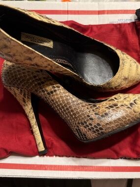 Dolce Gabbana genuine Python shoes made in Italy 🇮🇹 size 381/2